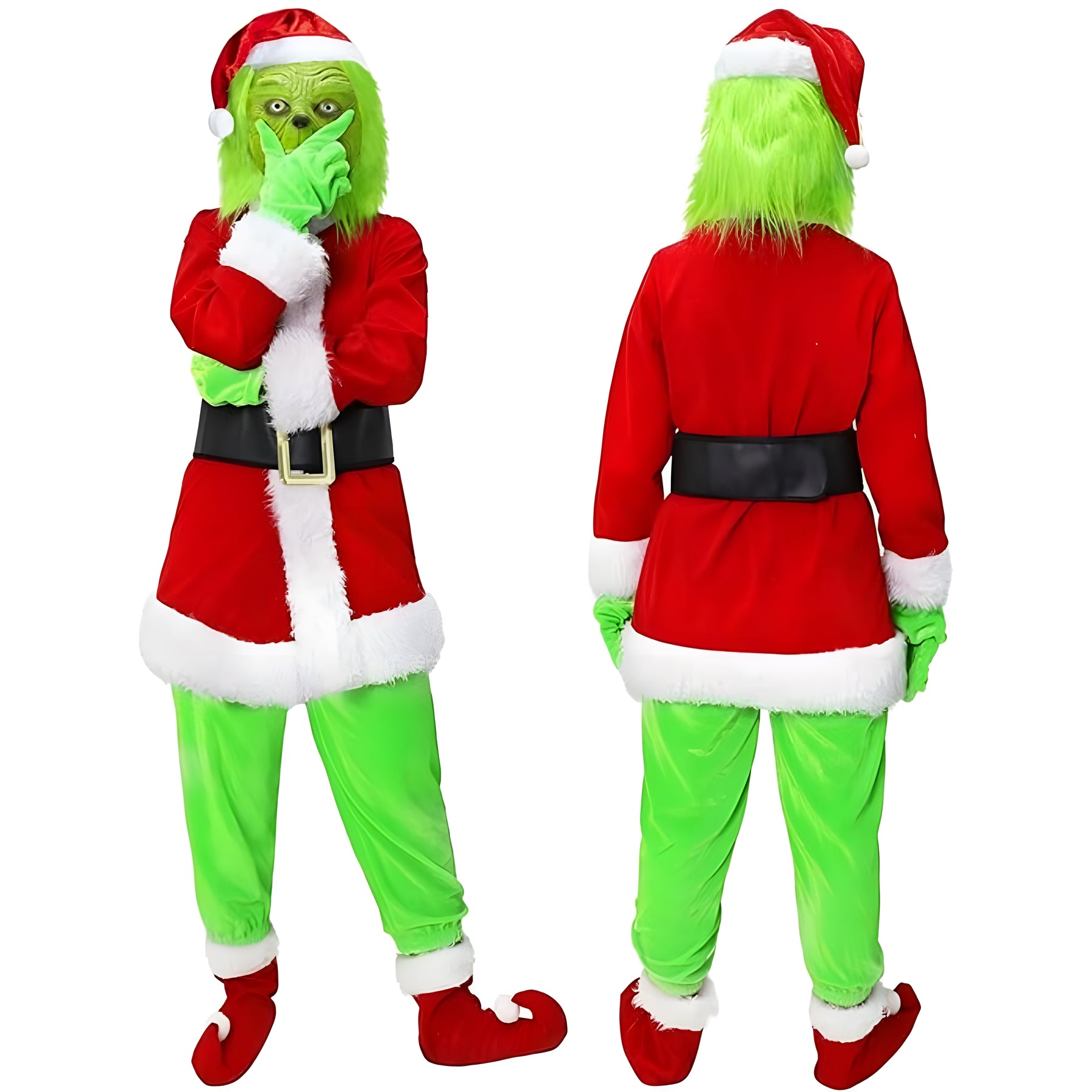 Big Green Monster Adult Clothing Children's Occasion Christmas Plush Mr./Ms. Klaus Suit