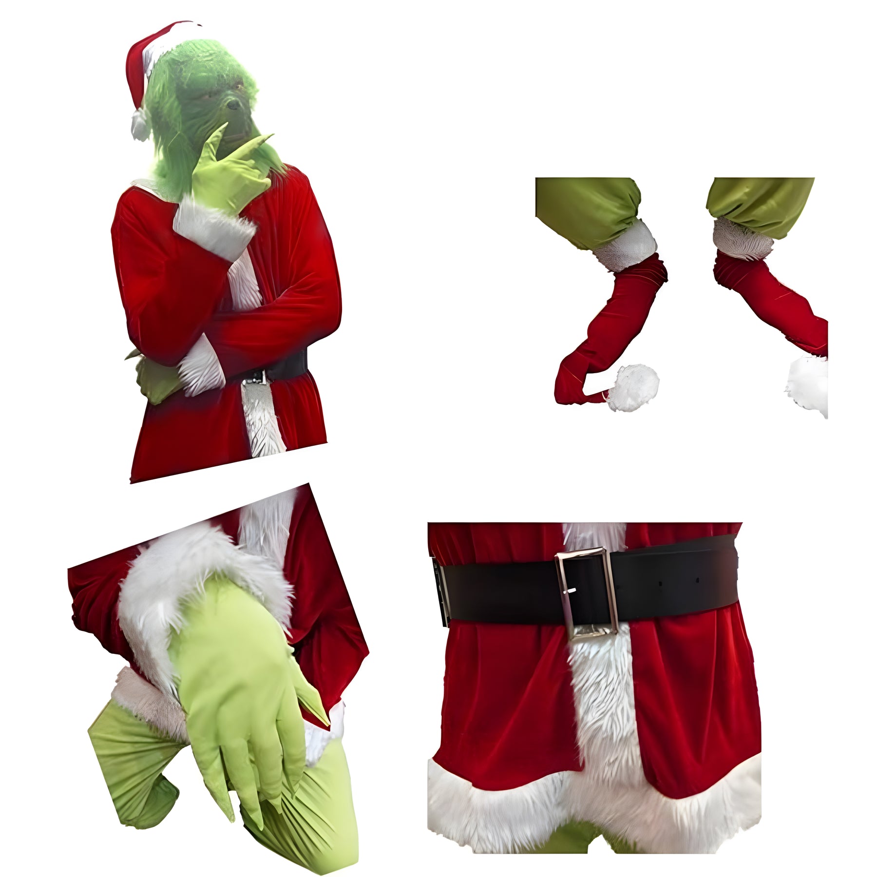 Big Green Monster Adult Clothing Children's Occasion Christmas Plush Mr./Ms. Klaus Suit