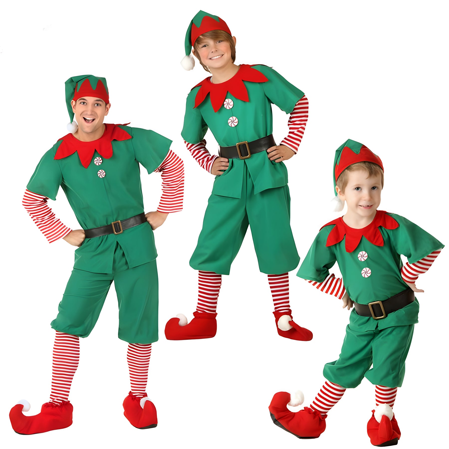 Womens Holiday Elf Costume Dress and Hat Elf Costume for Women