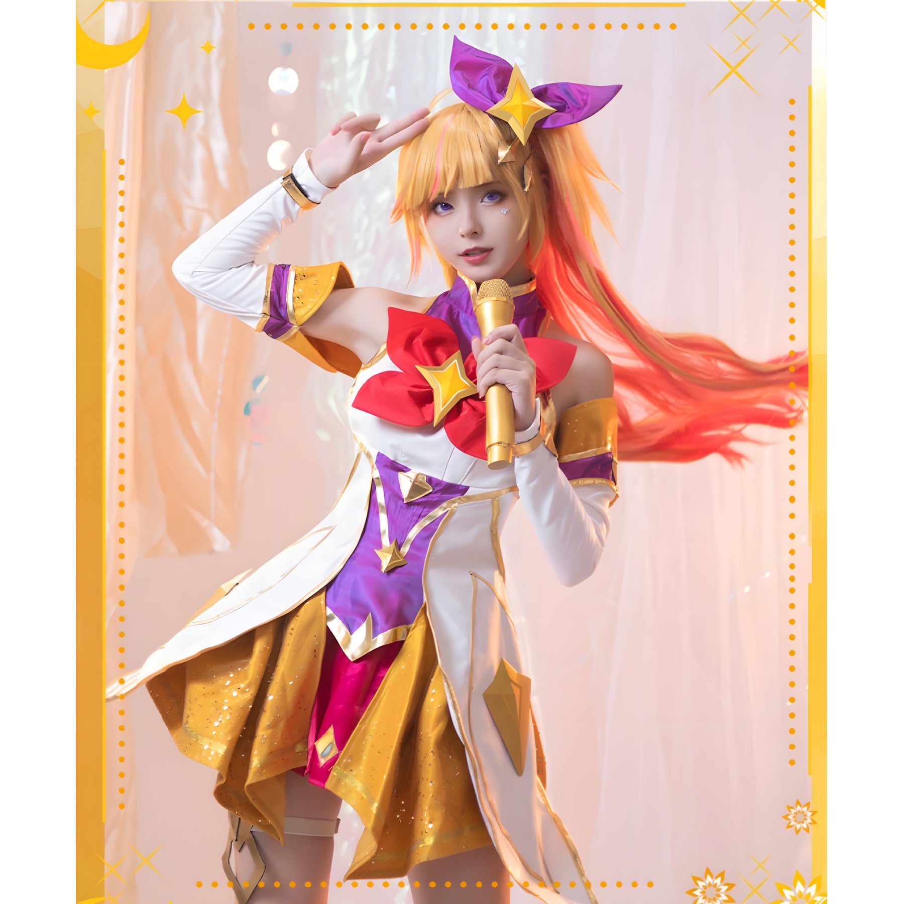 Star Guardian Seraphine Cosplay League of Legends Cosplay Star Guardian Costume Suit LOL