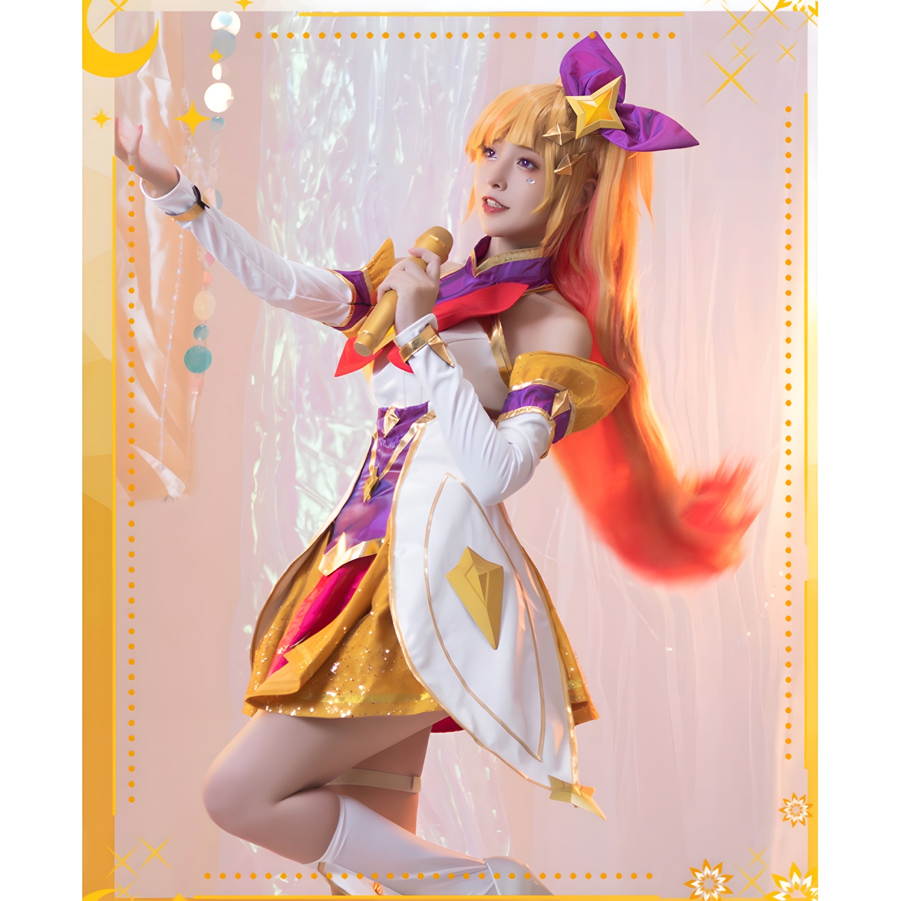 Star Guardian Seraphine Cosplay League of Legends Cosplay Star Guardian Costume Suit LOL