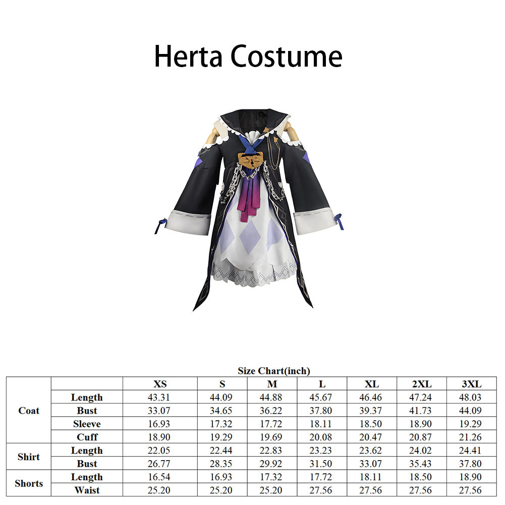 Herta Cosplay Herta Honkai Star Rail Cosplay Adult Anime Cosplay Costume for Women