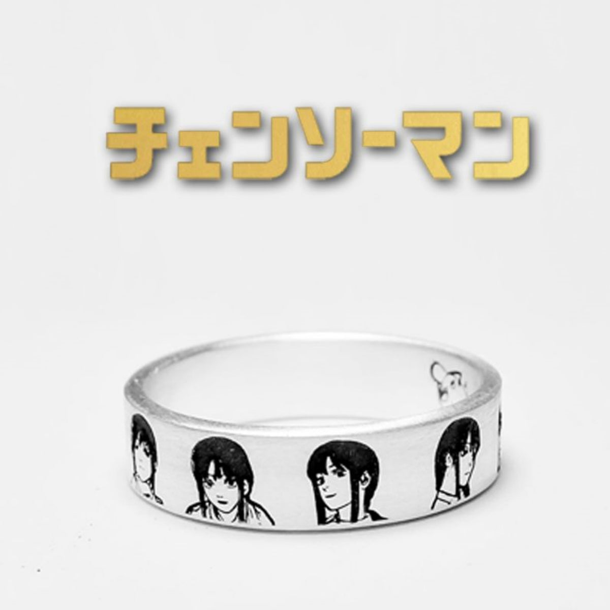 Chainsaw Man Customized 999 Anime Chainsaw Man Denshima Chima Powerbo Chita Hayakawa Aki Sterling Silver Ring Anime Accessories