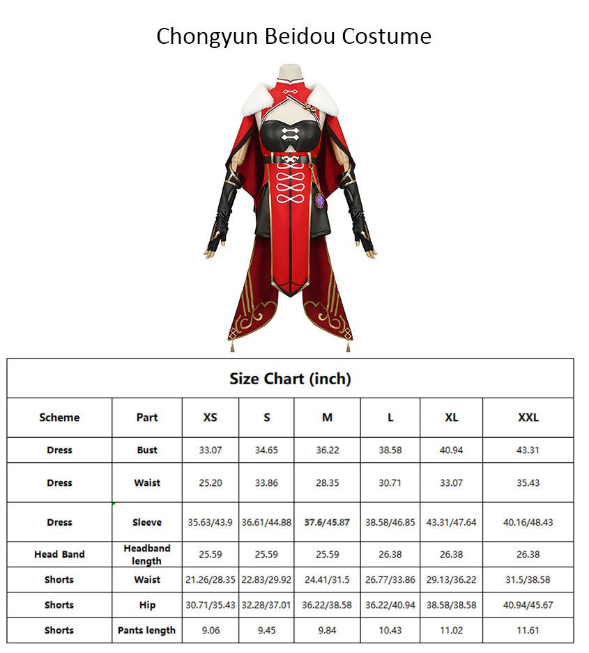 Original God Chongyun Beidou Xingqiu COS Uncrowned Dragon King Yujie full set female cloak anime cosplay suit