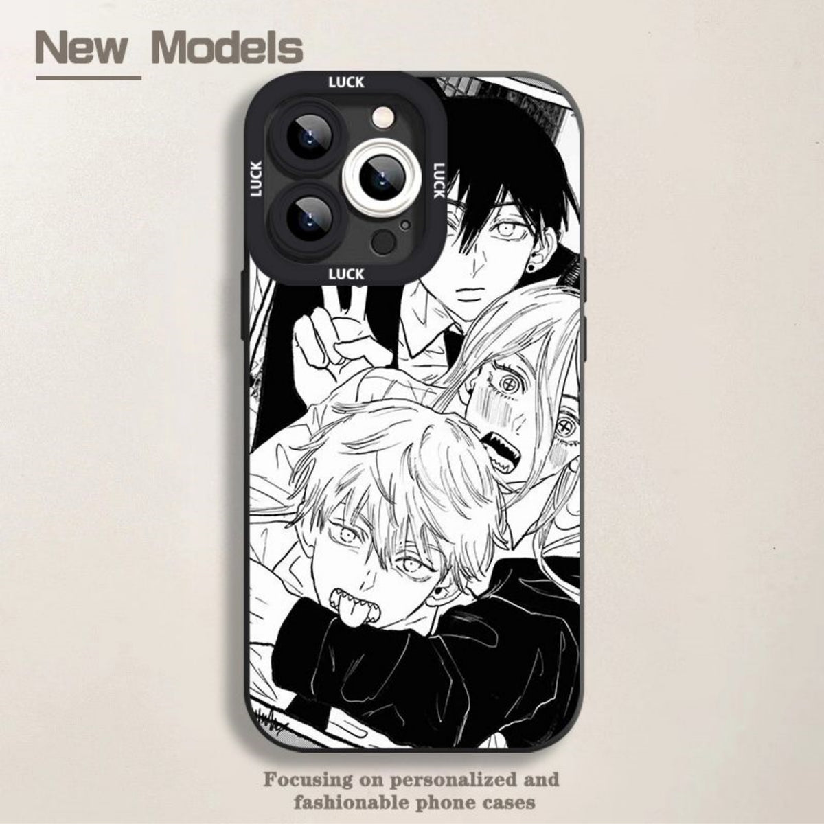 New Solid Color Cat-eye Mobile Phone Case for the Japan Manga Chainsaw Man Anime