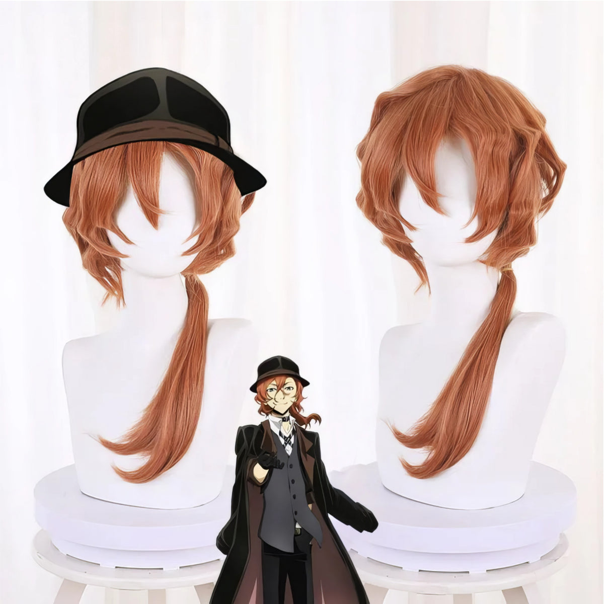 Nakahara Chuya Nakahara Nakahara Wig Costume Set Bungo Stray Dogs Stray Dogs Cosplay