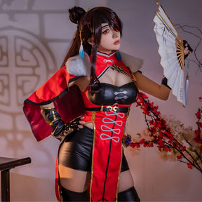 Original God Chongyun Beidou Xingqiu COS Uncrowned Dragon King Yujie full set female cloak anime cosplay suit