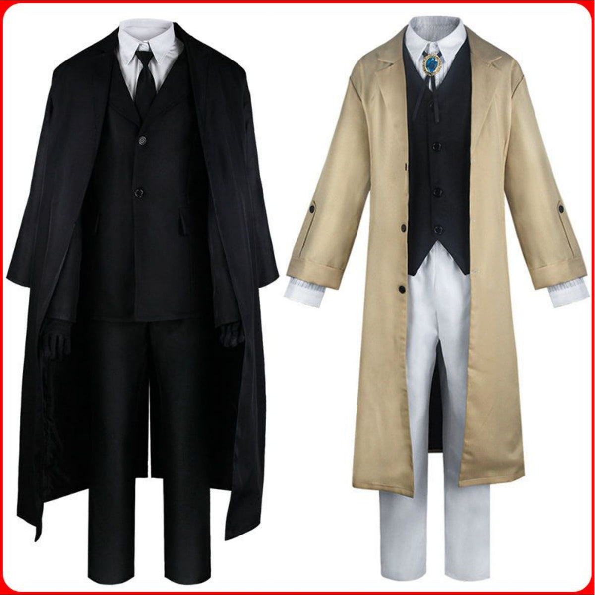 Dazai Osamu Costume Set Bungo Stray Dogs Cosplay