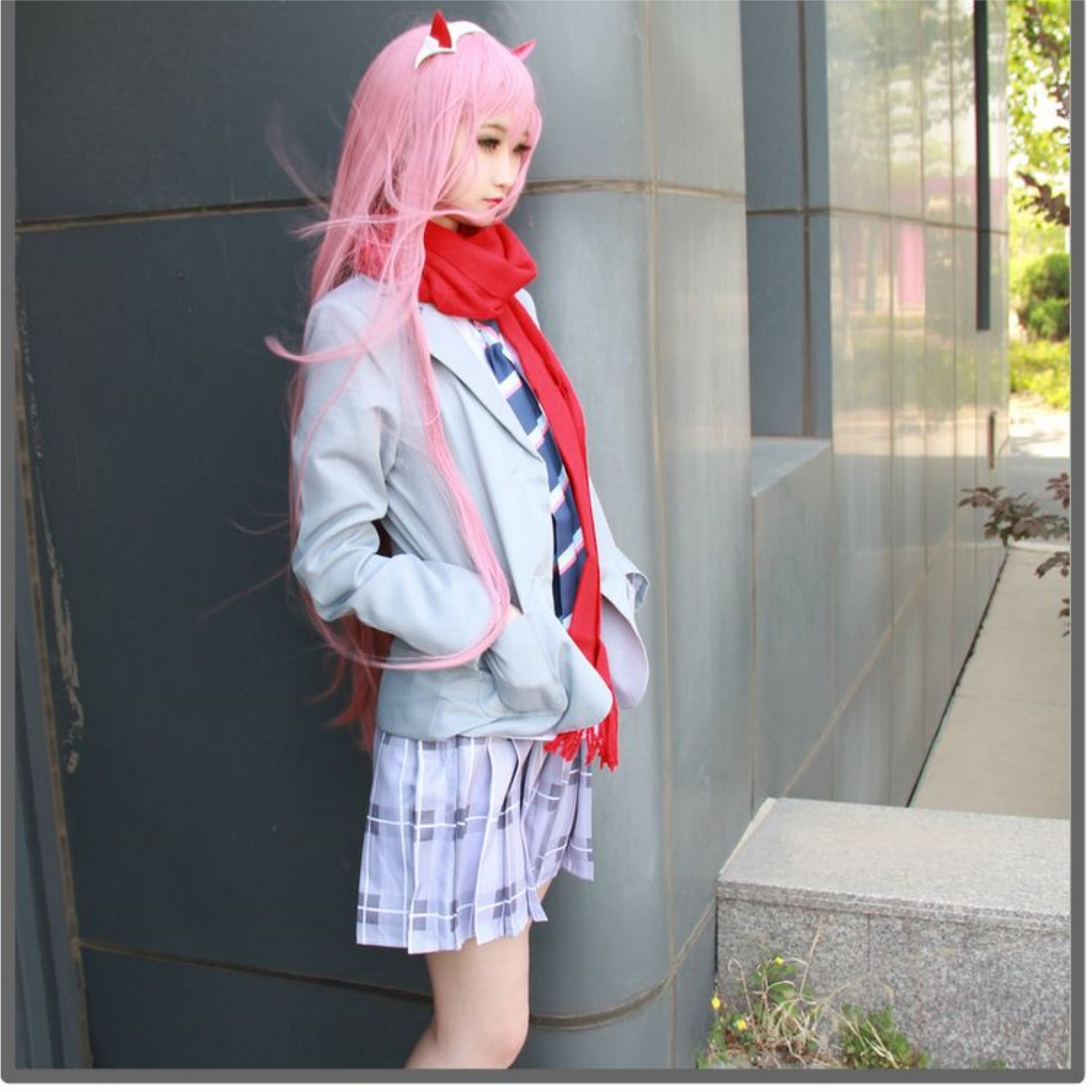 002 School Uniform Costume Set Darling in the FRANXX Cosplay