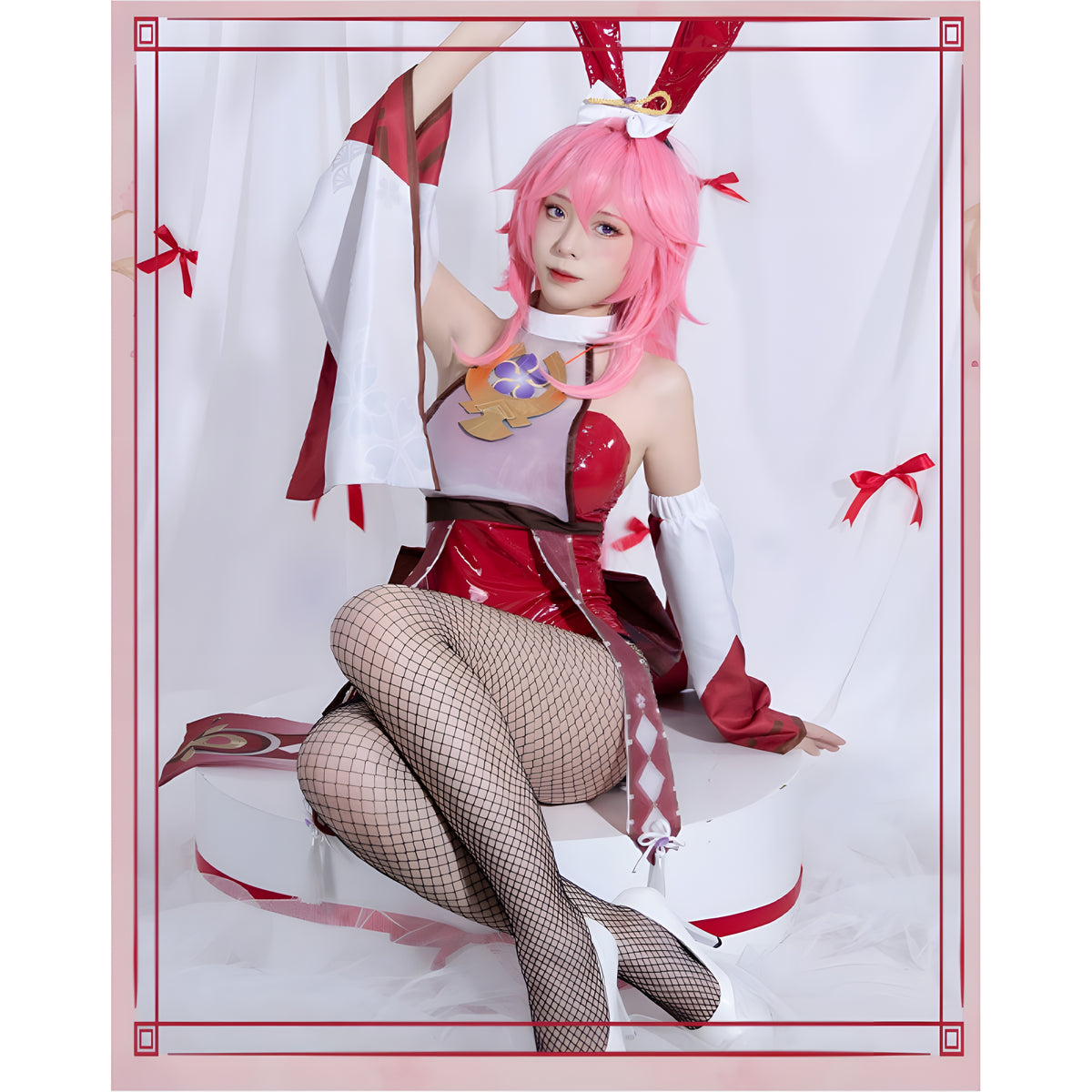 Genshin Impact cos clothing Narukami Grand Shrine Yae Shenzi cosplay bunny girl anime game costume female complete set