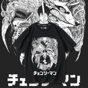 Chainsaw Man Joint T-shirt Aki Hayakawa Anime Accessories Clothing