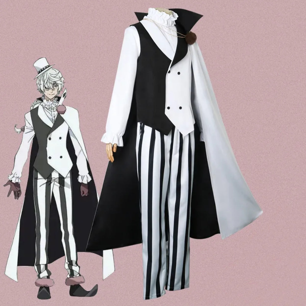 Gogol Costume Set Stray Dogs Cosplay