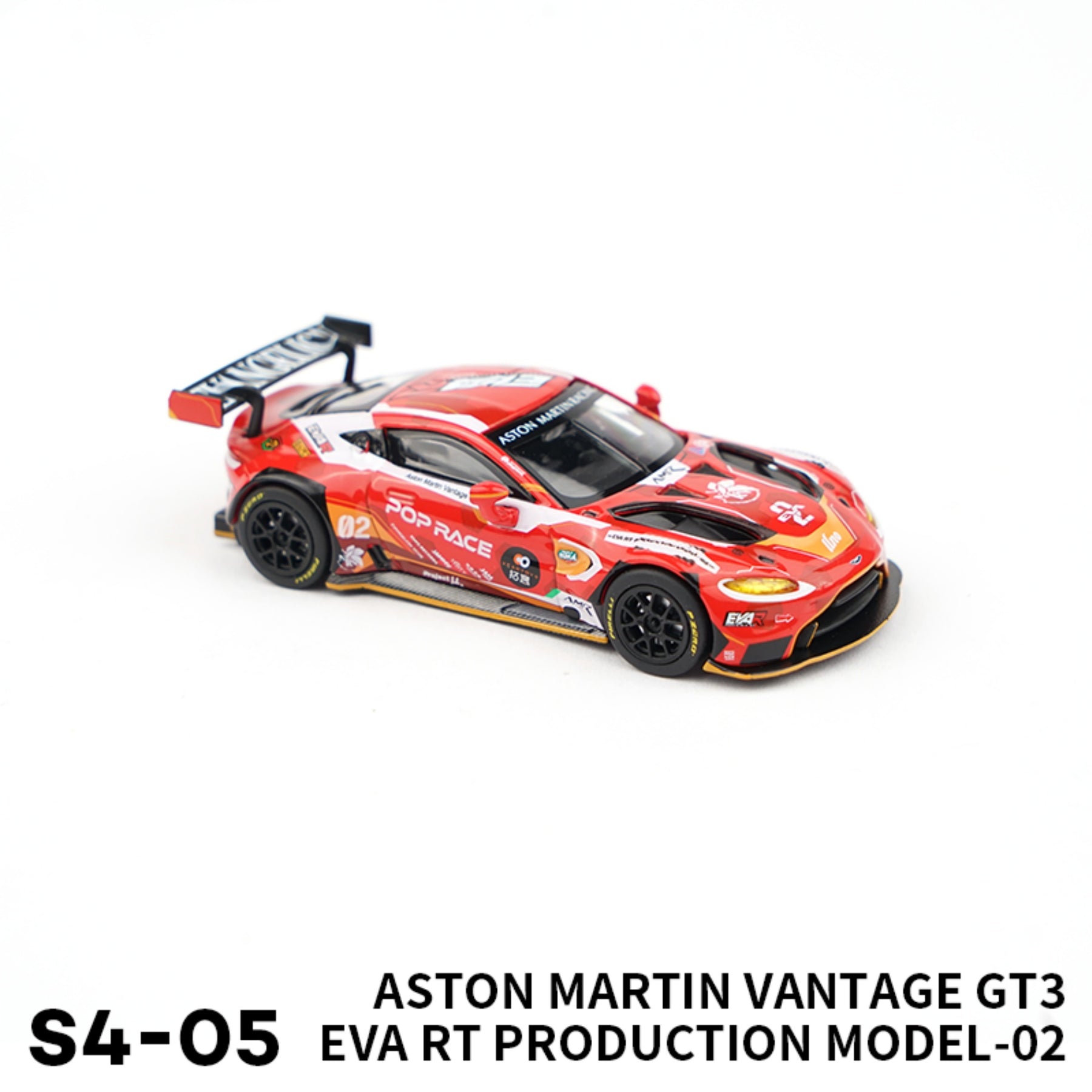 Asuka Aston Martin No. 2 1:64 Tuoyi GT3 EVA Alloy No. 2 with Doll and Acrylic