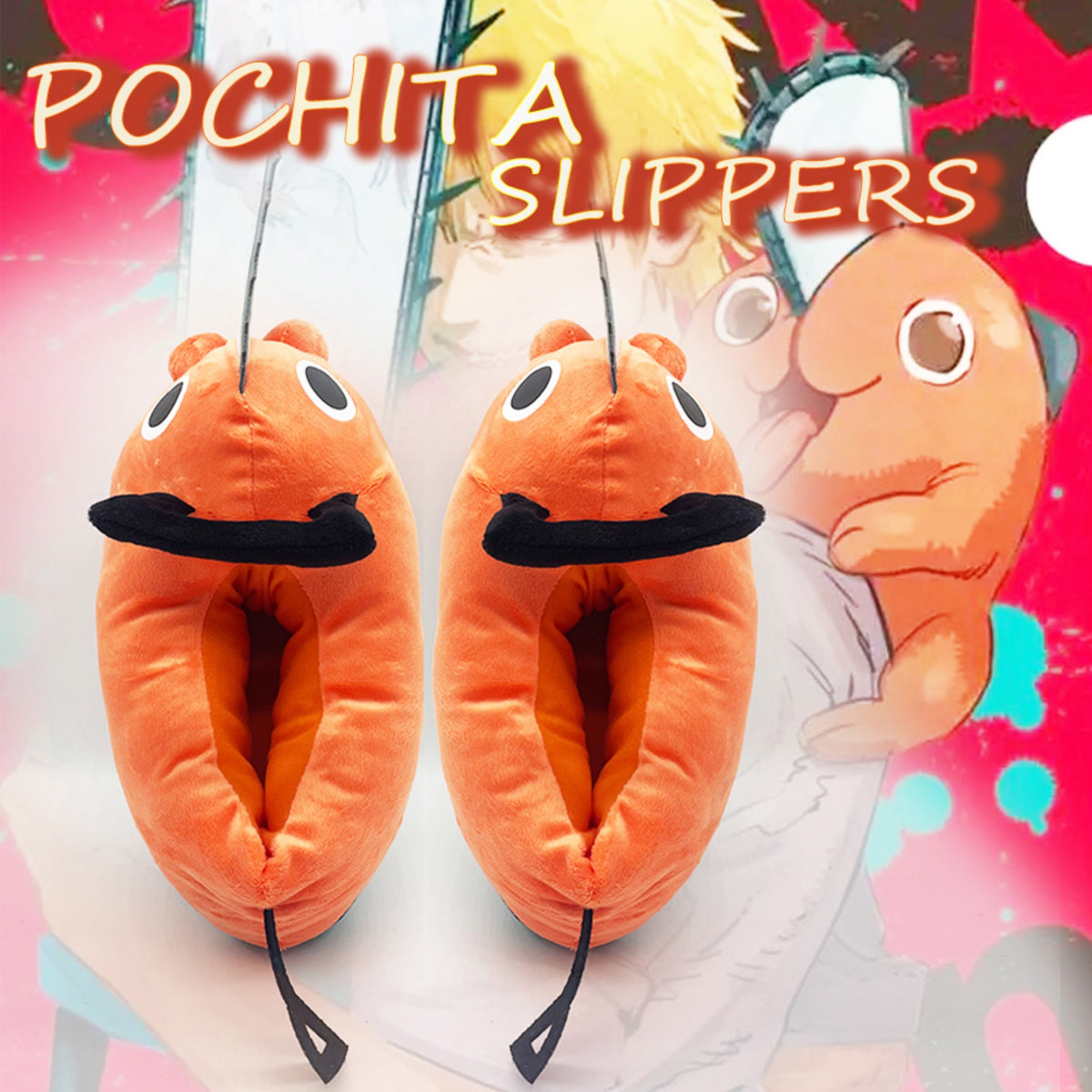 Chainsaw Man Slippers Pochita Demon Pochita Accessories Plush Anime