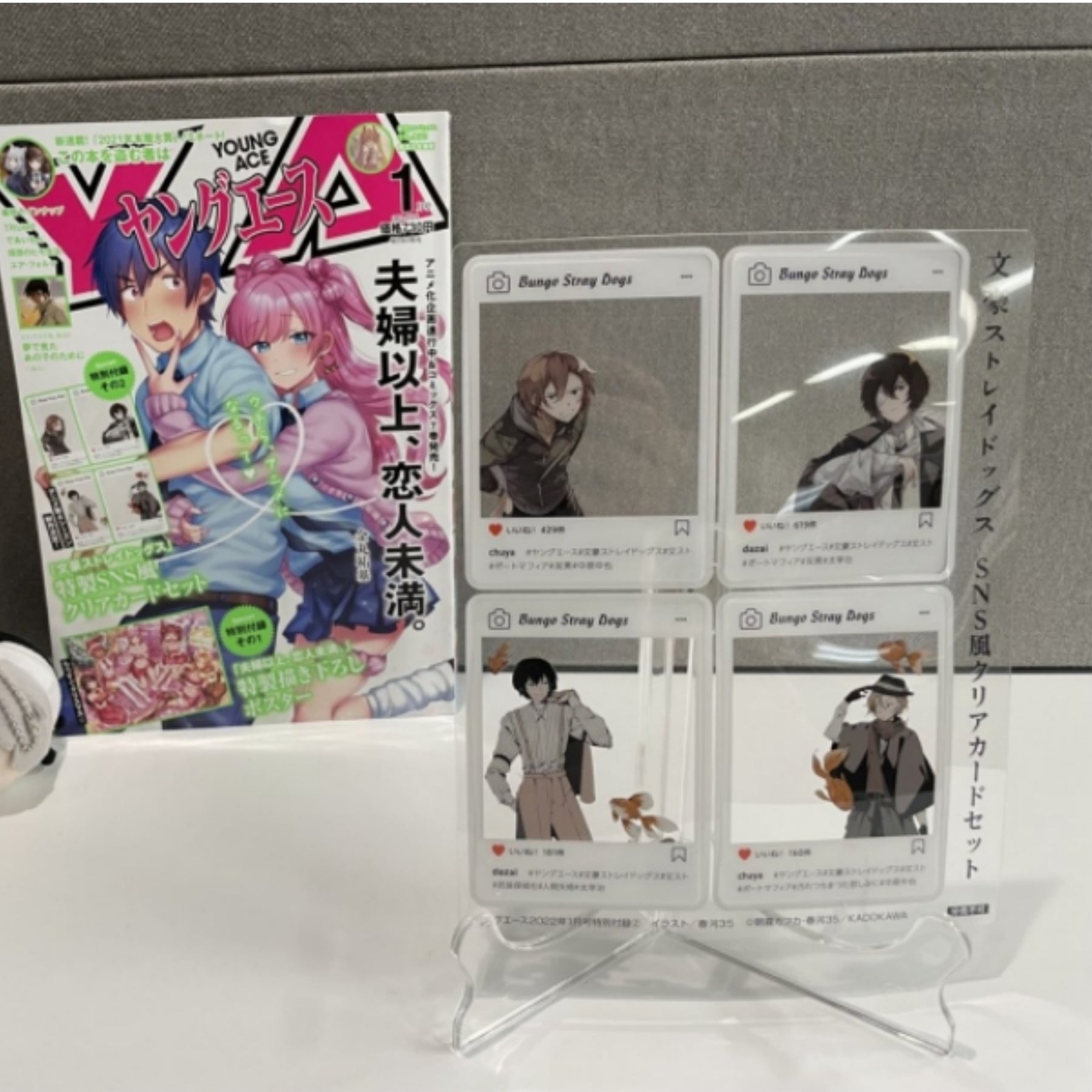 Bungo Stray Dogs Accessories, Osamu Dazai Nakahara Nakaya, SNS Futo cards, Limited Appendix Anime Accessories