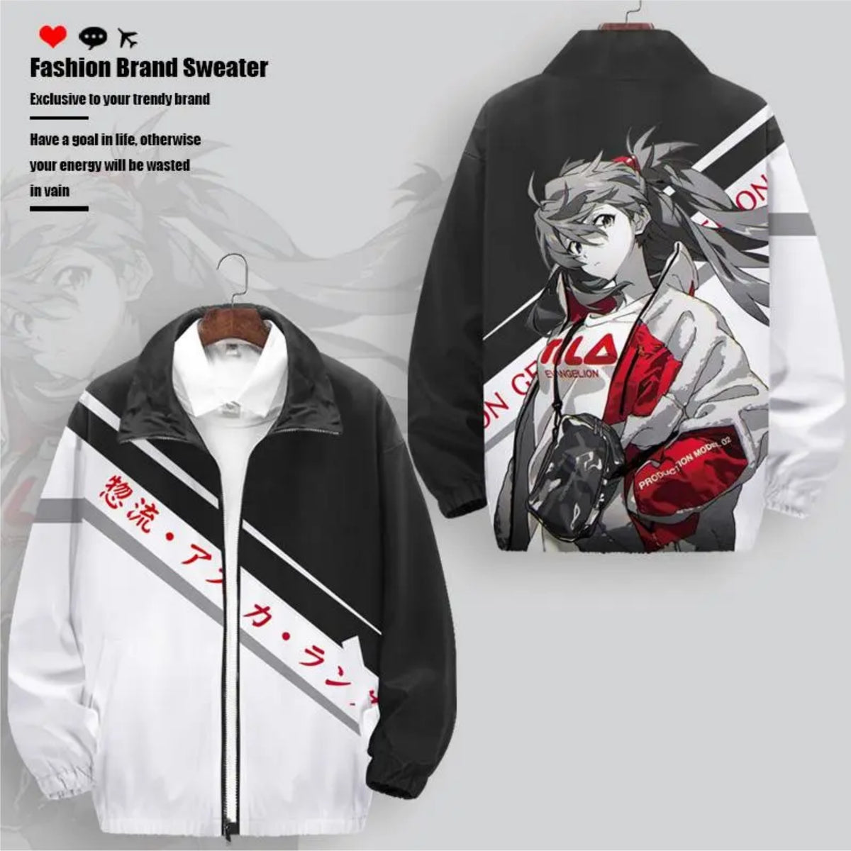 EVA Evangelion Jacket Men's Lapel Jacket Anime Accessories