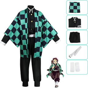 Kamado Tanjirou Costume Set 鬼滅の刃 Demon Slayer Cosplay