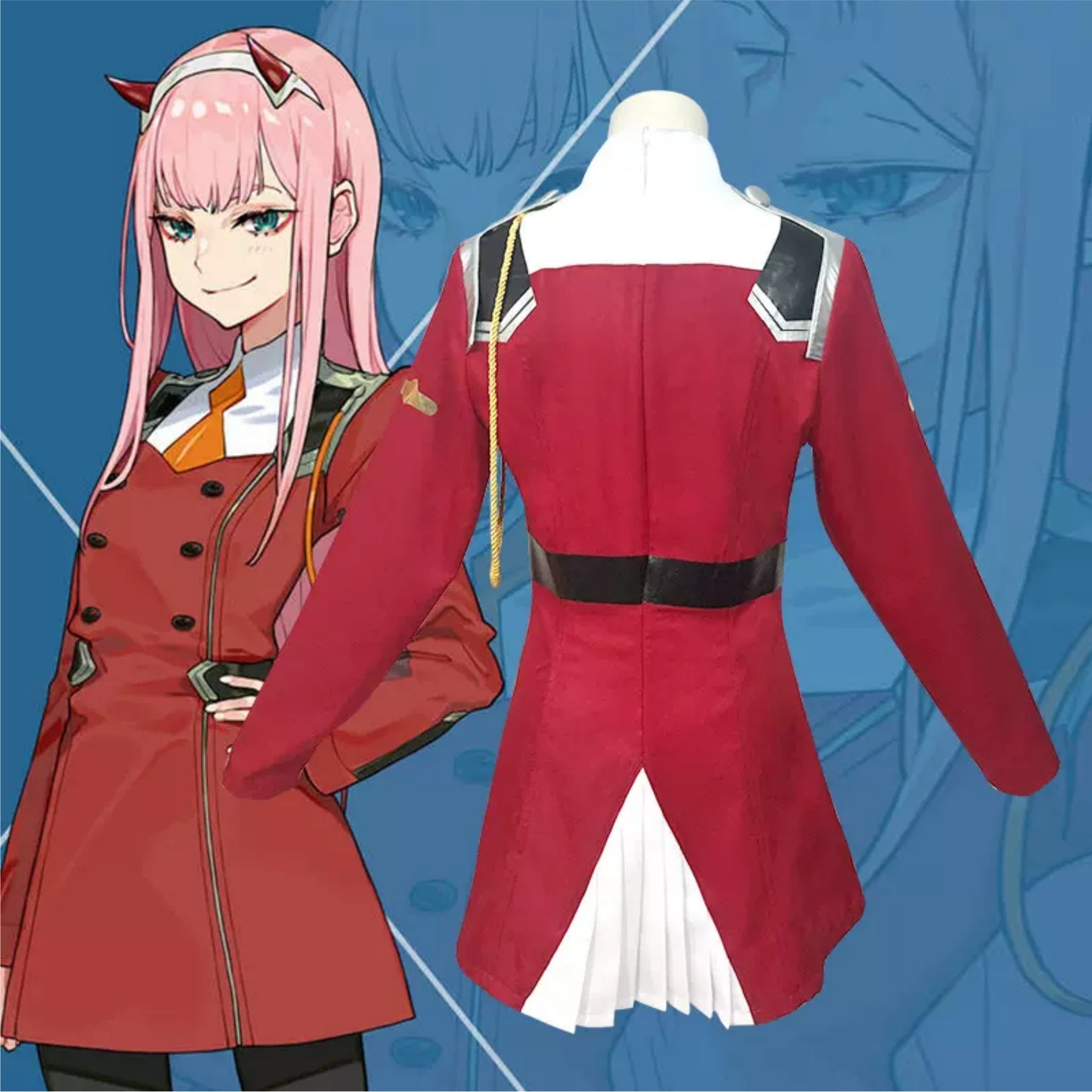 002 Costume Set Darling in the FRANXX Cosplay