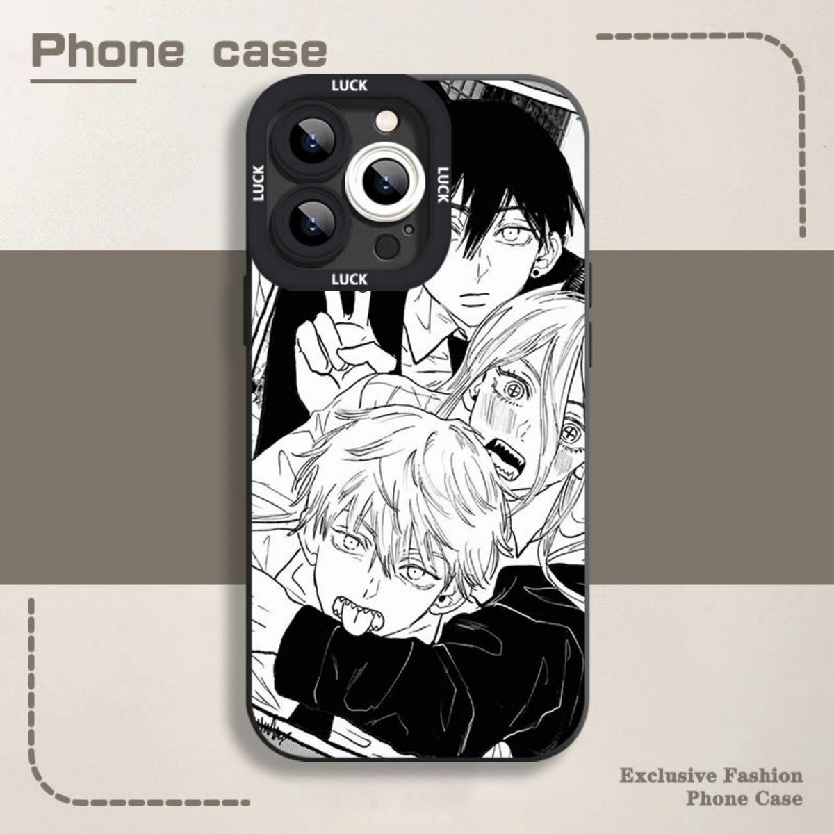 New Solid Color Cat-eye Mobile Phone Case for the Japan Manga Chainsaw Man Anime