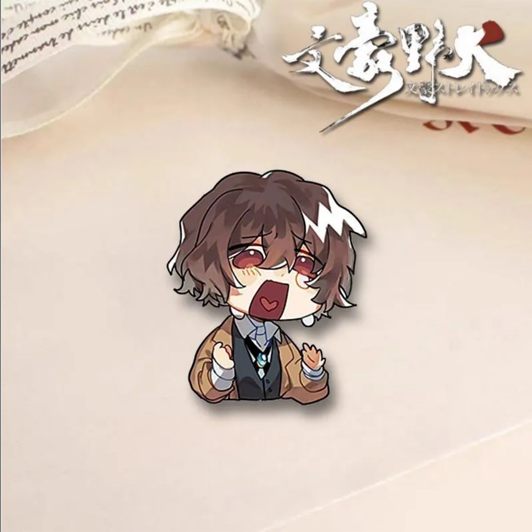 Bungo Stray Dogs Accessories Dazai Atsushi Harushima Nakahara Brooch Badge