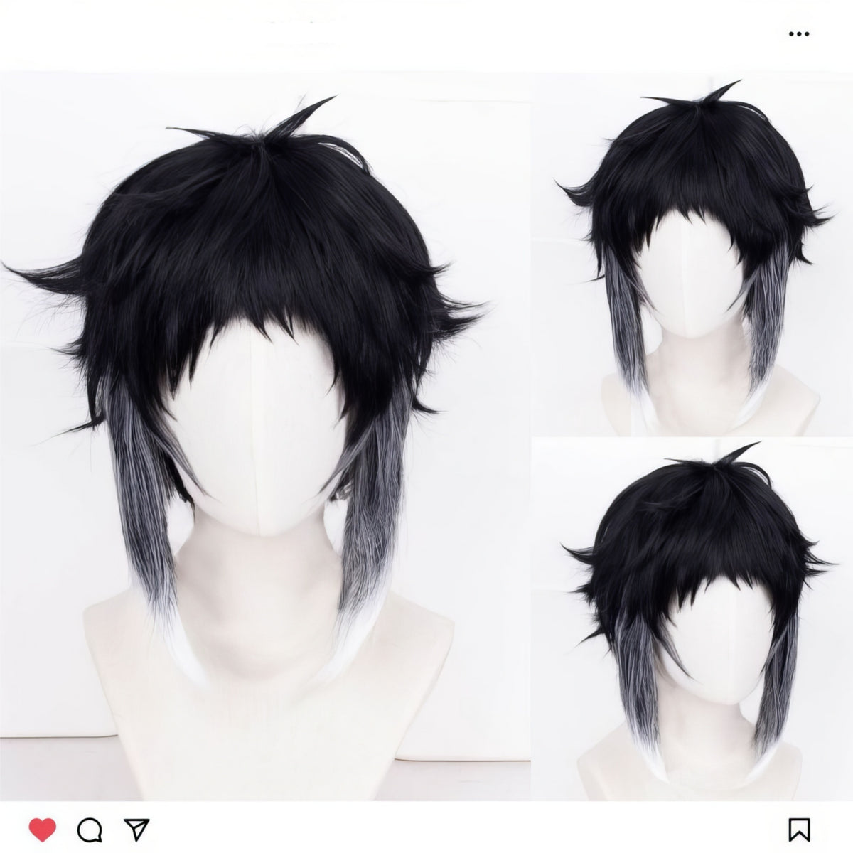 Akutagawa Ryunosuke Wig Costume Set Stray Dogs Cosplay