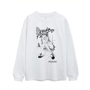 Retro Cotton EVA Asuka Long Sleeve T-shirt Anime Accessories