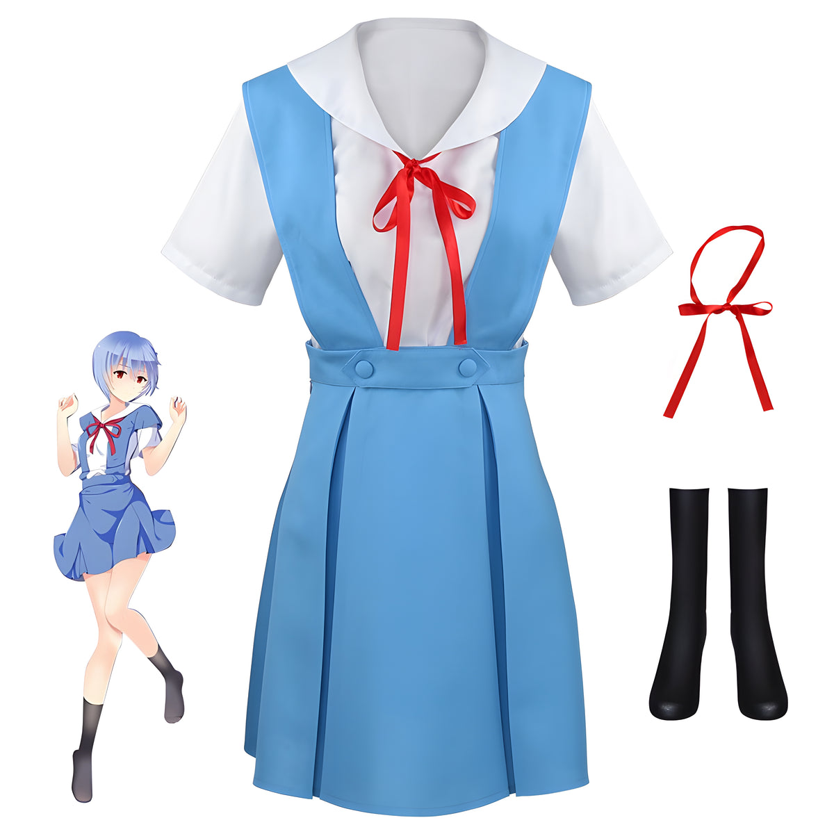 Ayanami Rei Costume Set EVA Cosplay