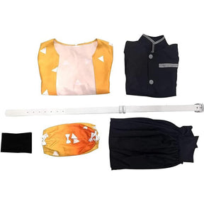 Agatsuma Zenitsu Agatsuma Zenitsu Costume Set Demon Slayer: Kimetsu no Yaiba Cosplay