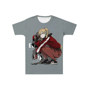 EVA Accessories Short Sleeve T-Shirts Clothes Neon Genesis Evangelion Asuka Anime Accessories