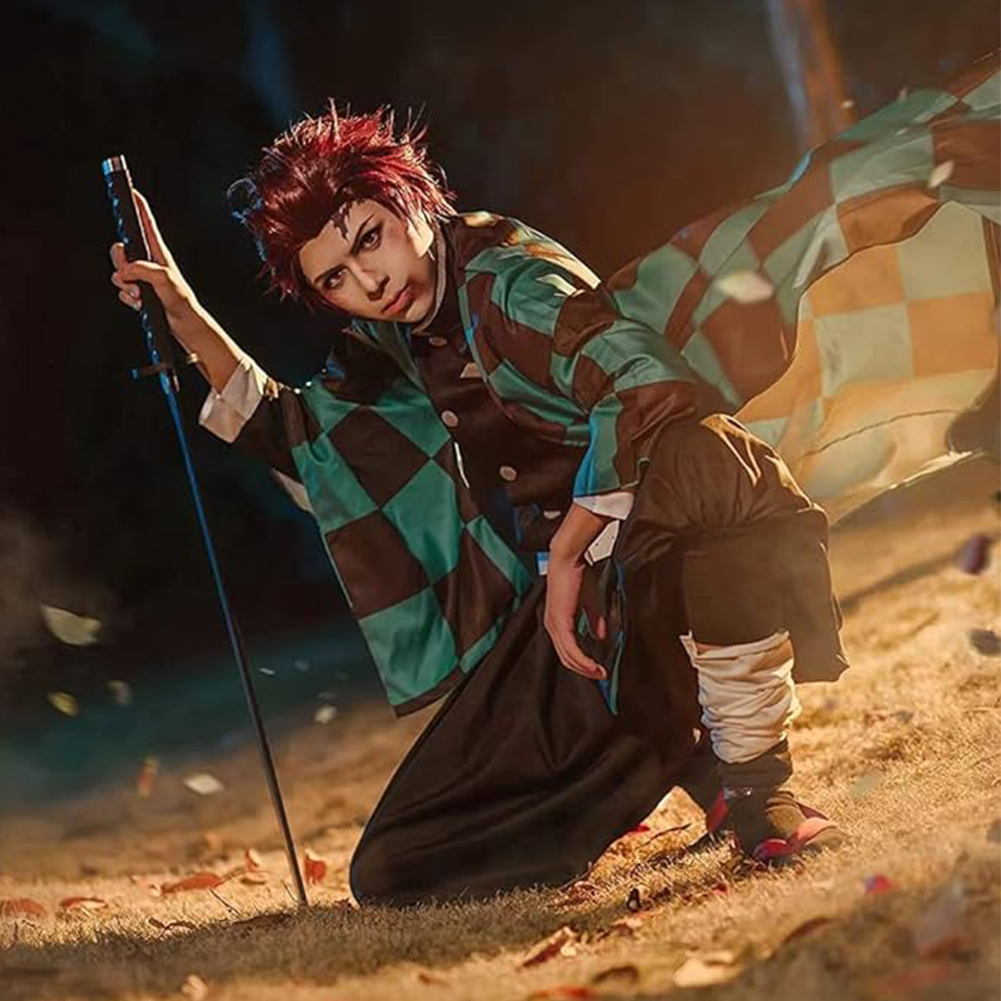 Kamado Tanjirou Costume Set 鬼滅の刃 Demon Slayer Cosplay