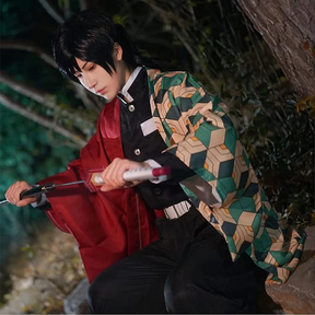 Yoshiyuki Tomioka and Mioka Giyu Costume Set Demon Slayer: Kimetsu no Yaiba Cosplay