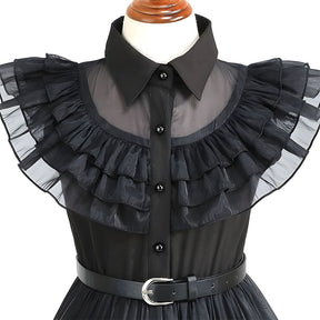 Wednesday Addams Costume Dress for Girls Halloween Costume Cosplay Party