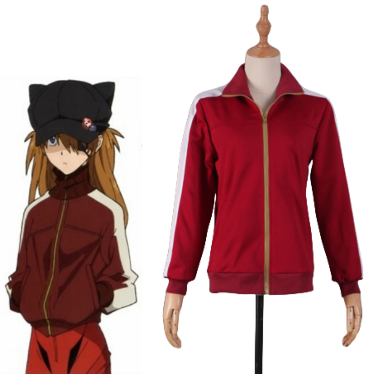 Soryu Asuka Langley Coat Costume Set Eva Cosplay