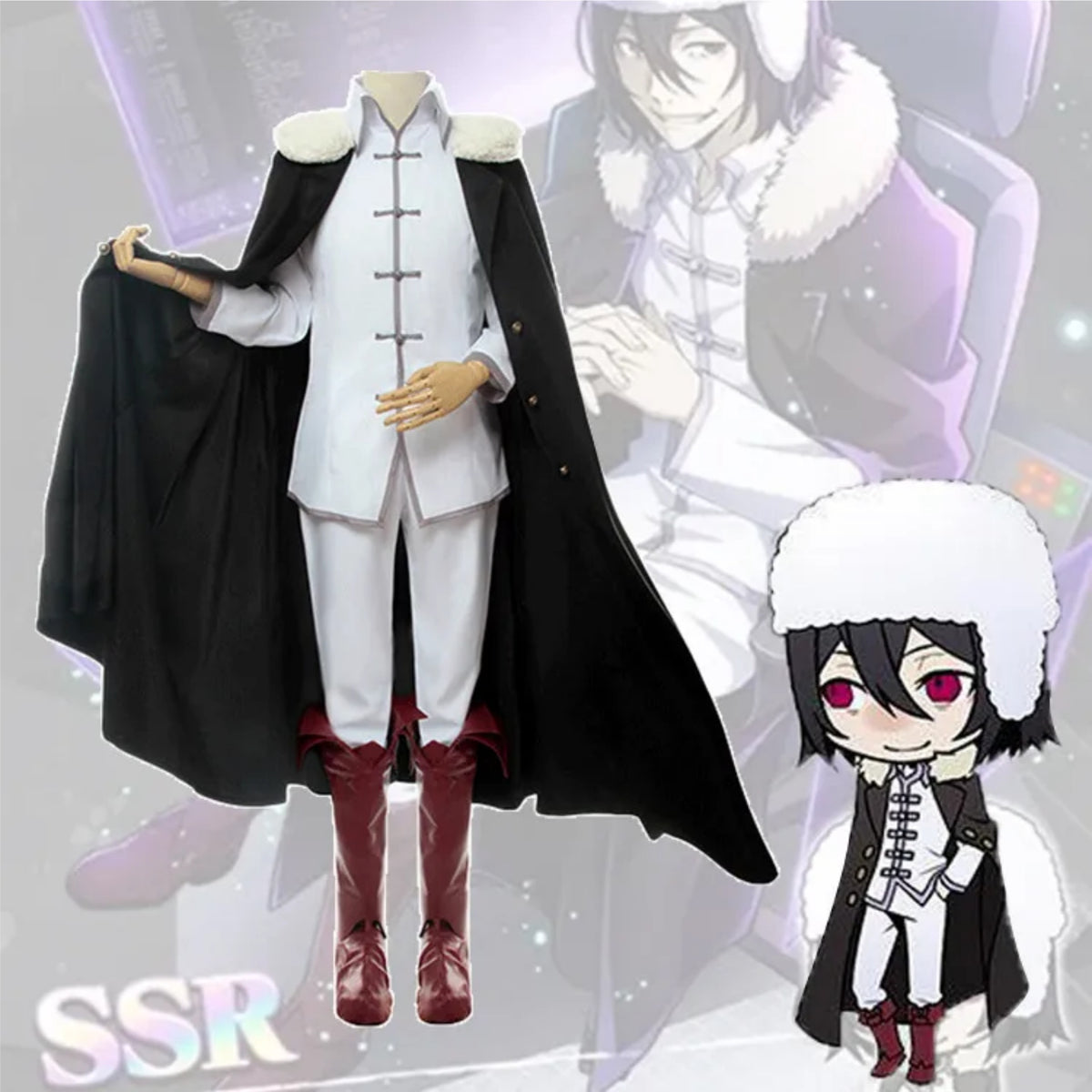 Fyodor D Costume Set Stray Dogs Cosplay