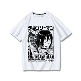 Anime Chainsaw Man T-shirt Bomb Demon Reze Around Short Sleeve Anime Accessories