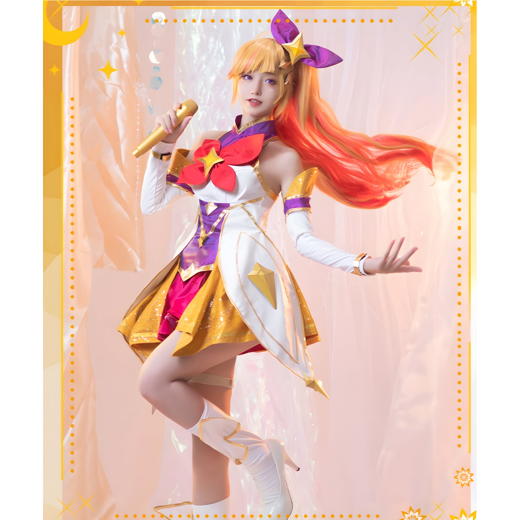 Star Guardian Seraphine Cosplay League of Legends Cosplay Star Guardian Costume Suit LOL