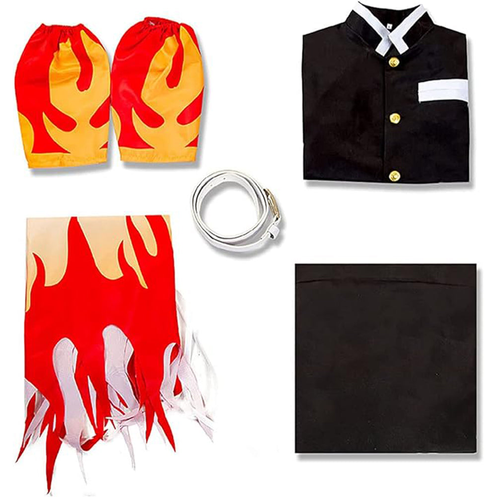 Rengoku Kyoujurou Costume Set 鬼滅の刃 Demon Slayer Cosplay