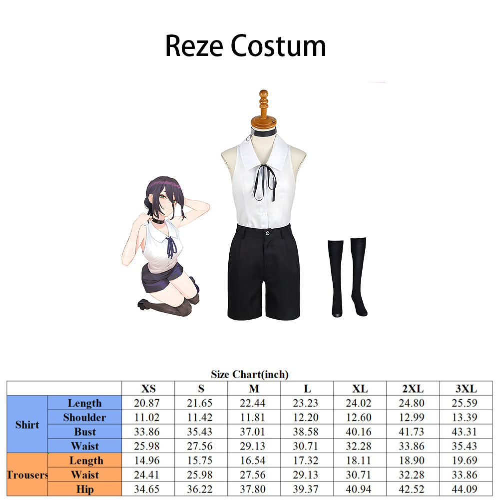 Reze Cosplay Costume Set  Chainsaw Man Cosplay