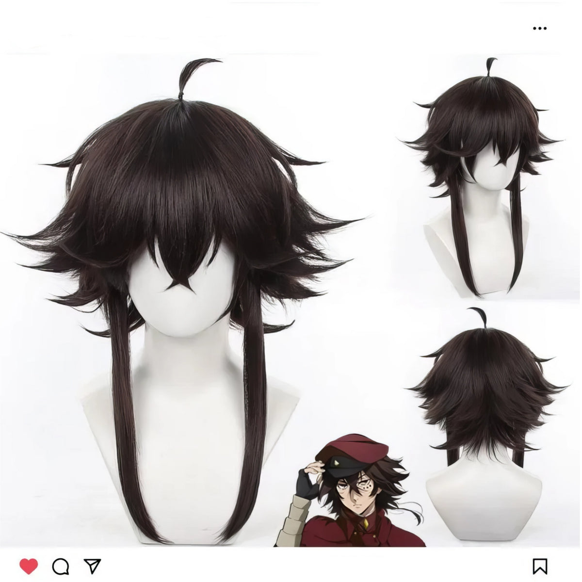 Suehiro Tetsugut Wig Costume Set Bungo Stray Dogs Cosplay