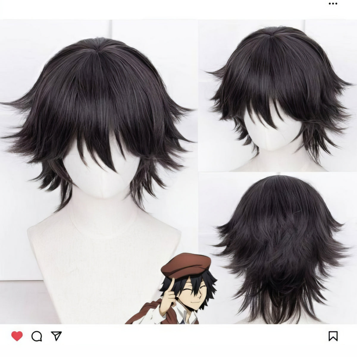 Edogawa Renpo Wig Costume Set Stray Dogs Cosplay