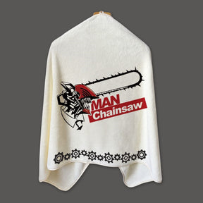 Man Energy Chainsaw Man Bath Towel Shawl Style Towel Secondary Cloak Pochita Electric Anime Accessories Equipment Gift