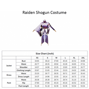 Raiden Ei Costume Set Genshin Impact Cosplay