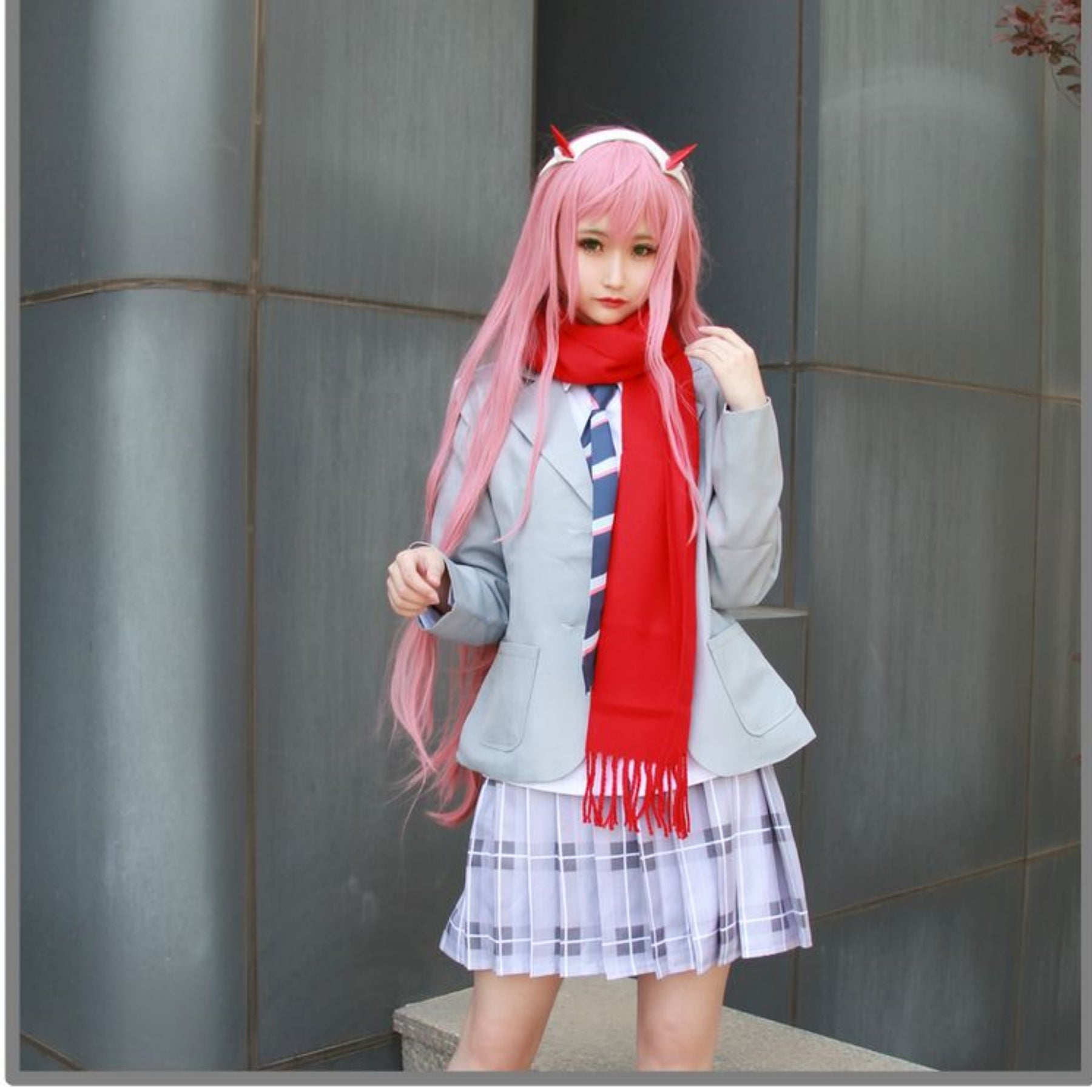 002 School Uniform Costume Set Darling in the FRANXX Cosplay