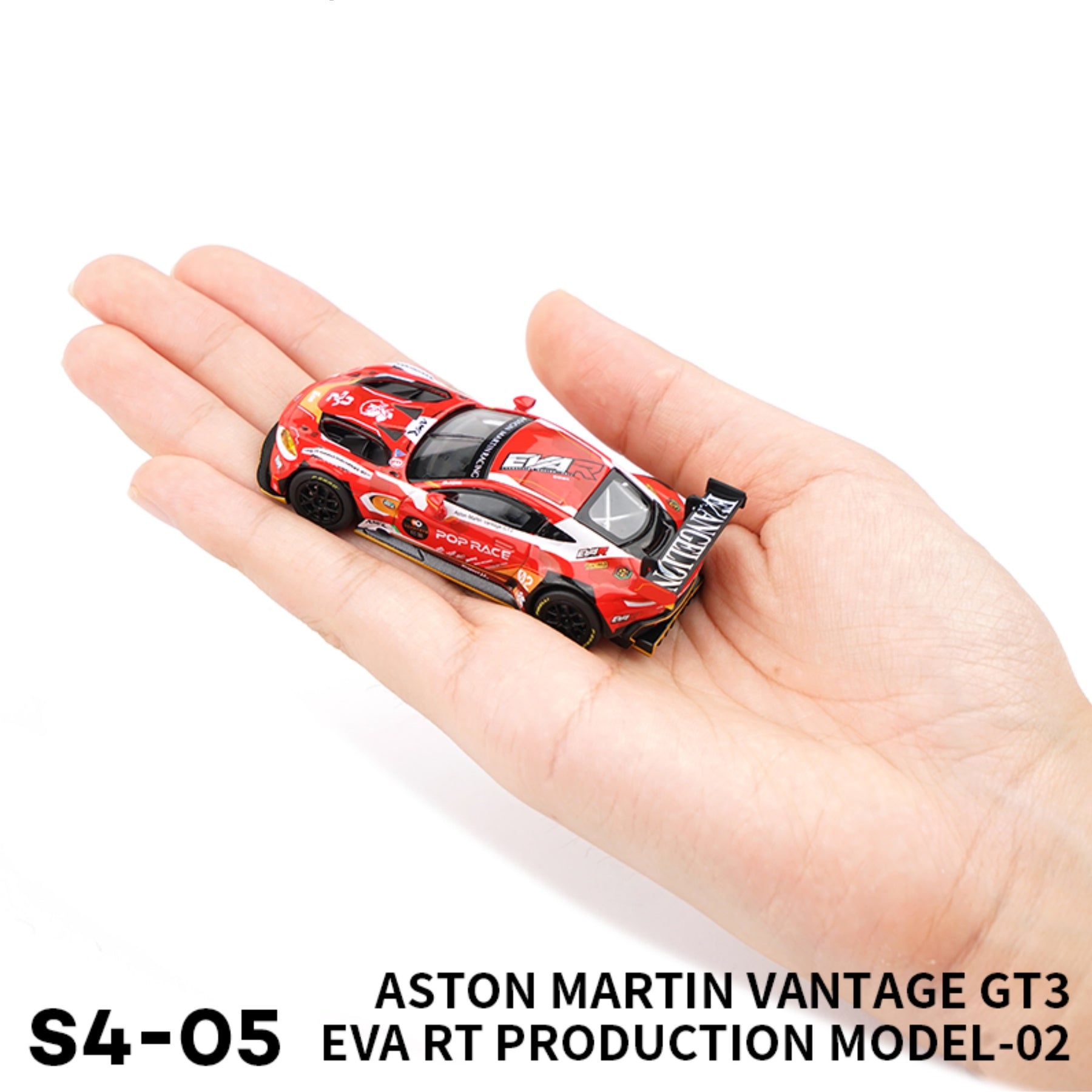 Asuka Aston Martin No. 2 1:64 Tuoyi GT3 EVA Alloy No. 2 with Doll and Acrylic