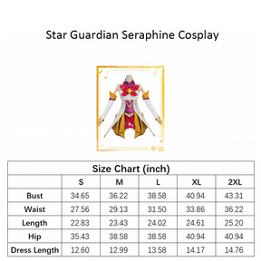 Star Guardian Seraphine Cosplay League of Legends Cosplay Star Guardian Costume Suit LOL