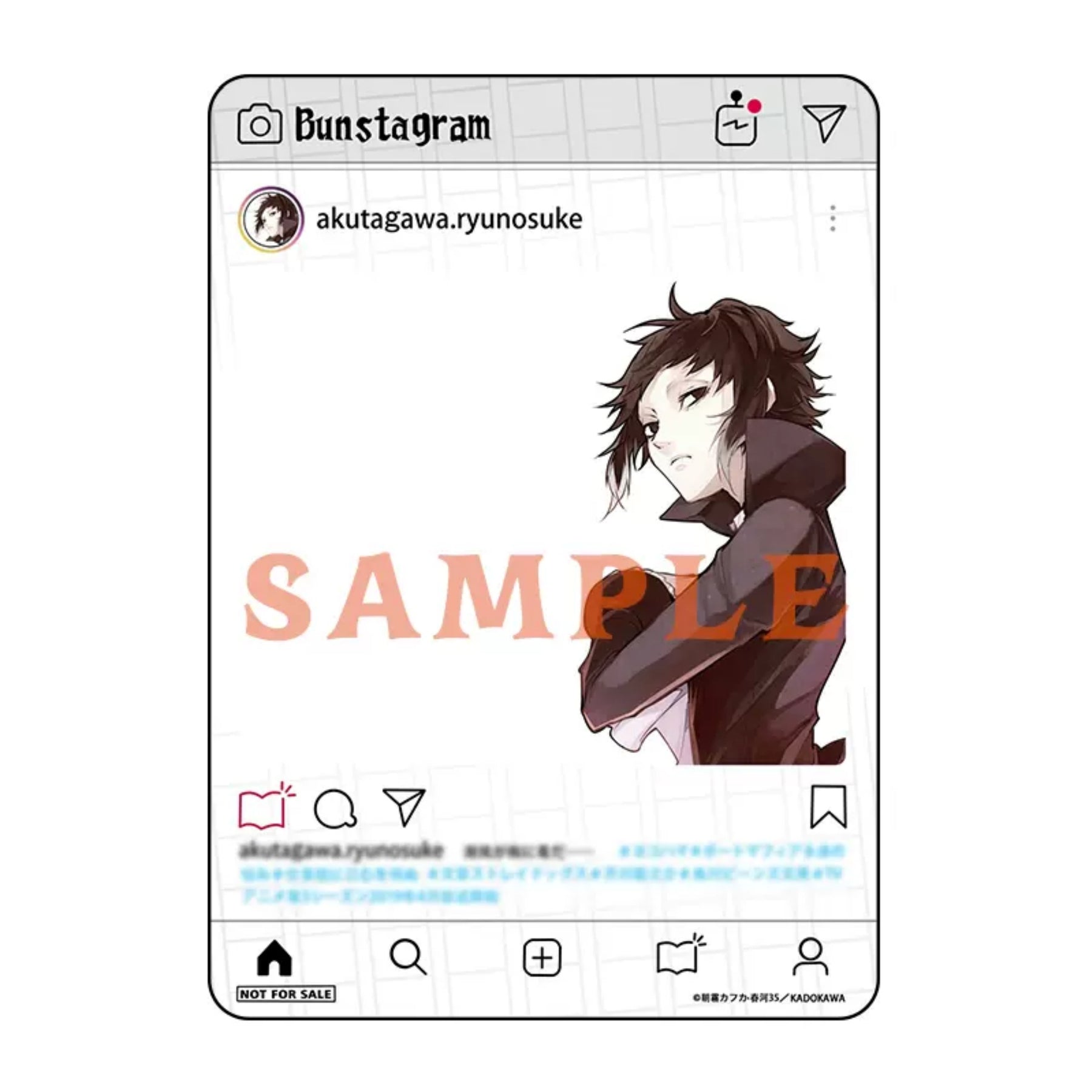 Bungo Stray Dogs Accessories, Osamu Dazai Nakahara Nakaya, SNS Futo cards, Limited Appendix Anime Accessories