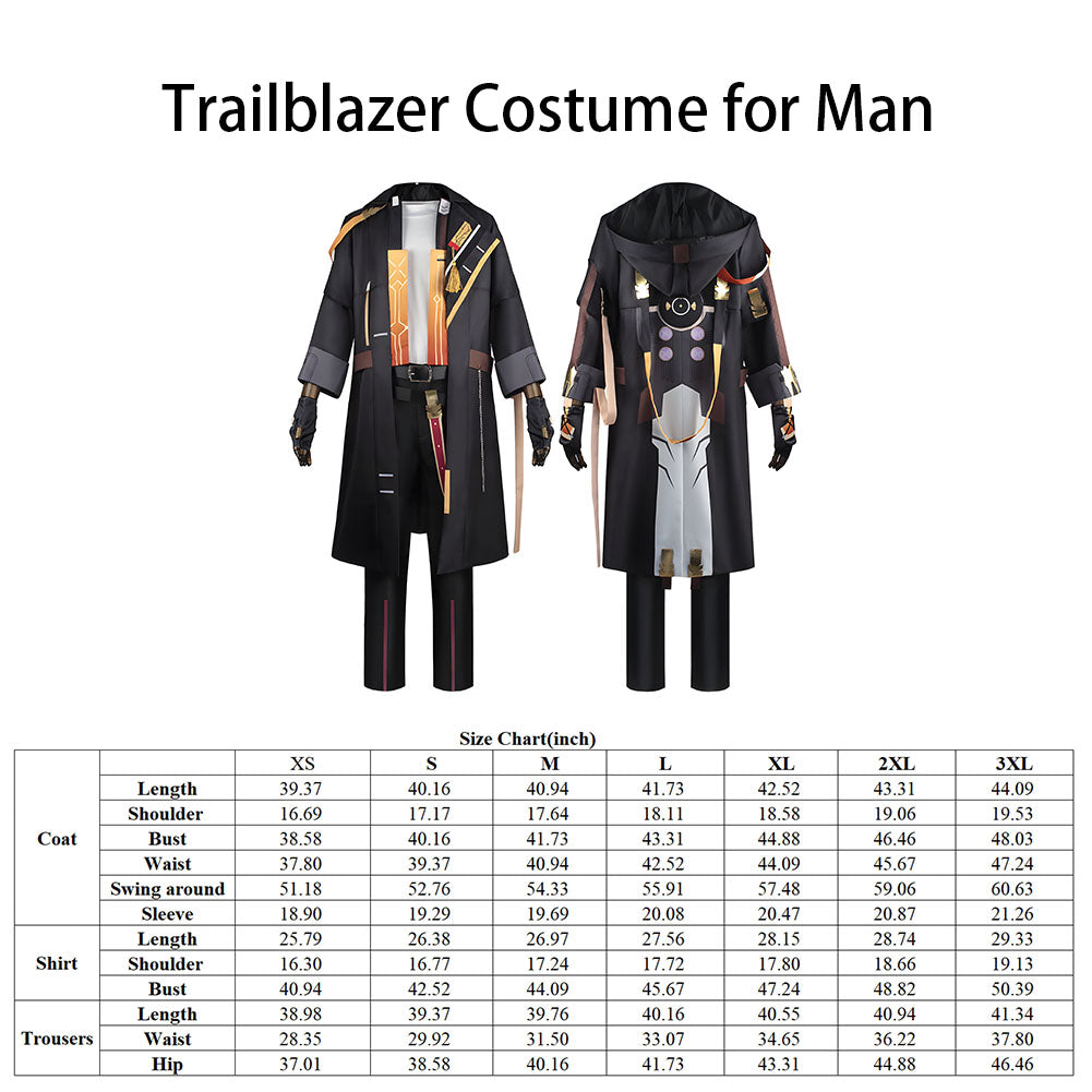 Trailblazer Cosplay Trailblazer Honkai Star Rail Cosplay Adult Anime Cosplay Costume for Man