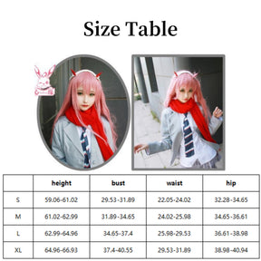 002 School Uniform Costume Set Darling in the FRANXX Cosplay