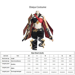 Genshin Impact Dixiya cos clothes Gold plated brigade Tehia black leather imperial sister cosplay game clothes female