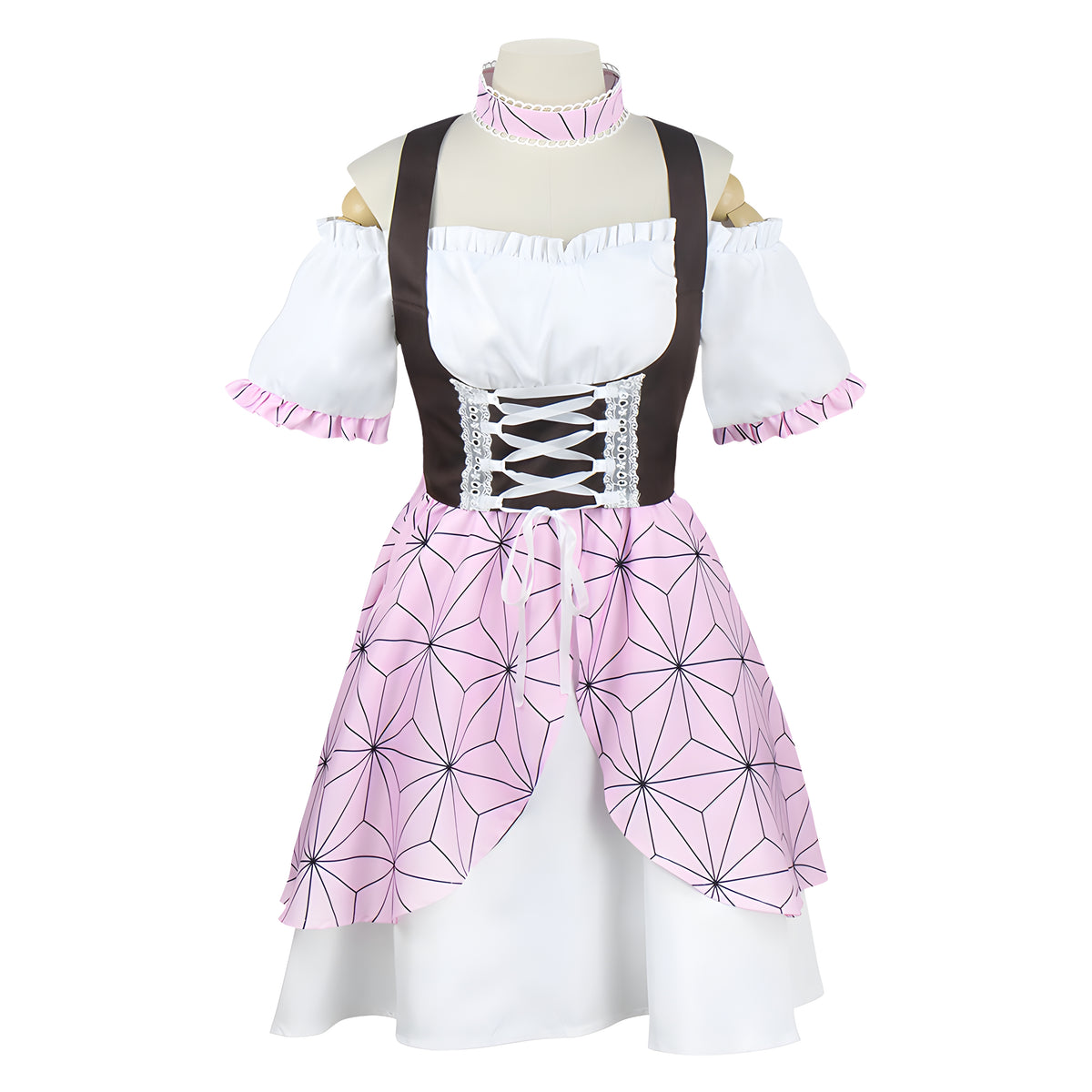 Kamado Nezuko Maid Costume Set 鬼滅の刃 Demon Slayer: Kimetsu no Yaiba Cosplay